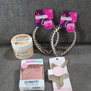 Hair Bundle, 5 Items, All New. Conditioner, Headbands, Scalpcare, & Claw Clip.